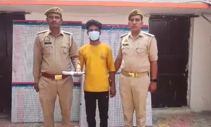 Modinagar illegal pistol arrest | Modinagar police arrested a youth with illegal .315 bore pistol after petrol pump dispute in Ghaziabad