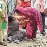 नालंदा शीतला माता मंदिर में भगदड़ के बाद का दृश्य, भीड़ और घायल श्रद्धालु