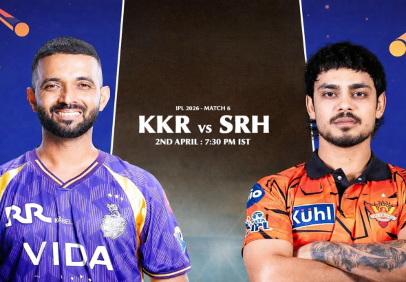 आईपीएल 2026 में कोलकाता नाइट राइडर्स और सनराइजर्स हैदराबाद के बीच ईडन गार्डन्स में मुकाबला, दोनों टीमें जीत की तलाश में | IPL 2026 KKR vs SRH