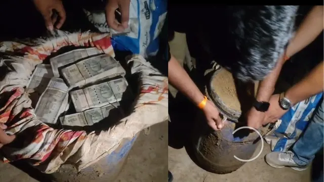 Crores in Cash Recovered from Three Buried Drums in Prayagraj